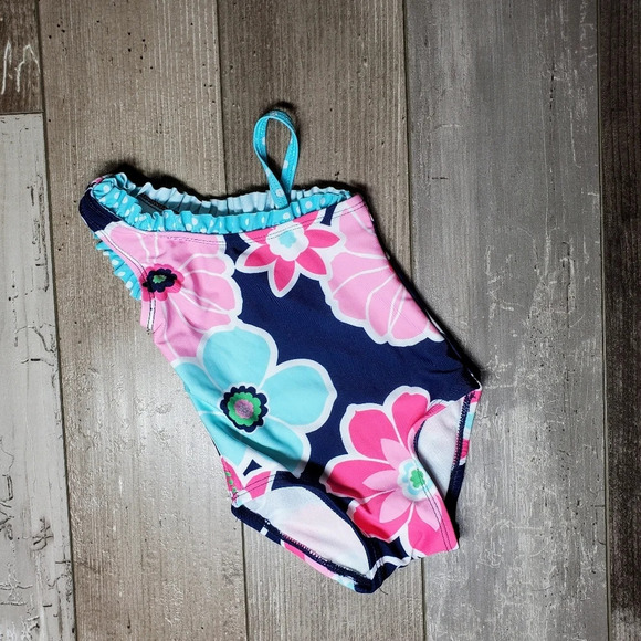 New Circo Baby Girl's Swimsuit Swimming Suit One Piece 3 Month 3M Floral - Picture 1 of 6